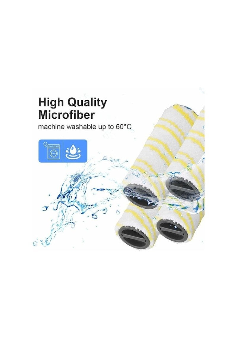 4 Spare Cylinders for Karcher FC3 FC5 FC7 Hard Floor Cleaner, Machine Washable Soft Drum, Remove and Wash in Washing Machine with Maximum Water Temperature 60°C, Replace Every 3 to 6 Months for Best Performance - Image 3