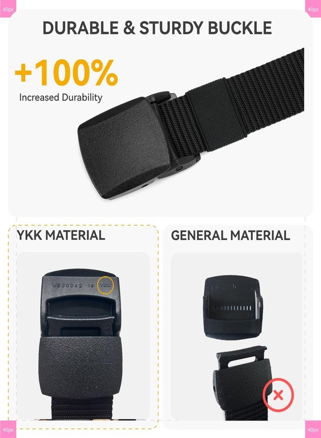 CHAOREN Baseball Boys Belt, 1.25" Nylon Kids Tactical Belt, Adjustable for Golf And Softball - Image 3