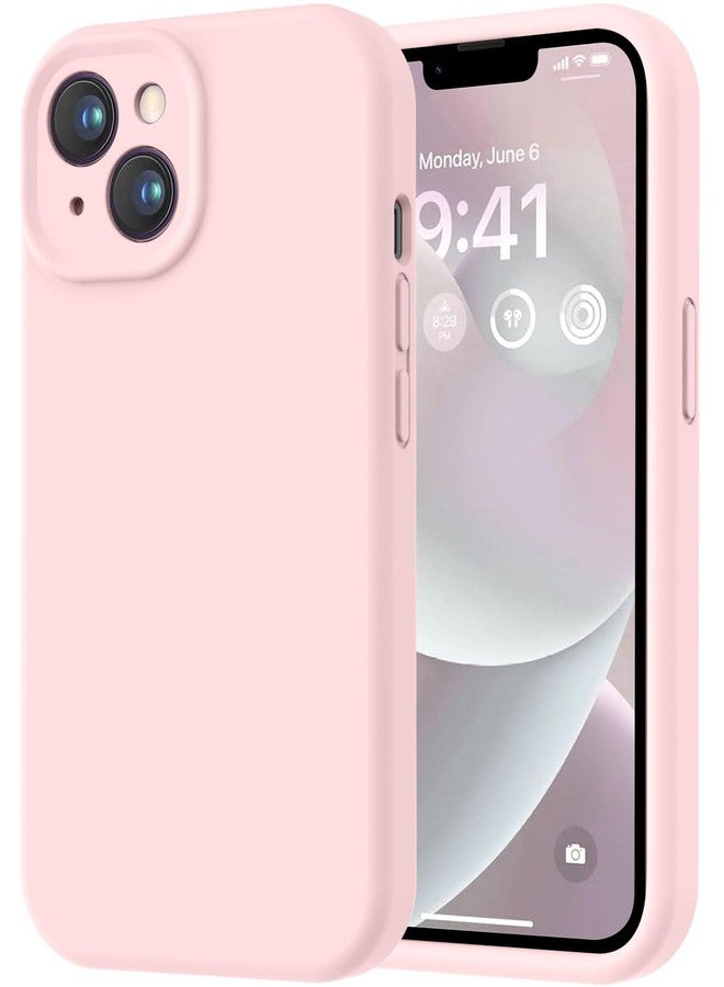 LOVE 3000 جراب سيليكون مربع الشكل من LOVE 3000 متوافق مع iPhone 14 (لون وردي طباشيري) - Image 1