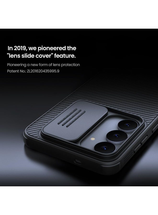 نيلكين جراب لهاتف Samsung Galaxy S25 FE من Nillkin Camshield Pro مع حماية منزلق لعدسة الكاميرا، جراب خلفي صلب مضاد للخدش مع حماية ناعمة من مادة TPU لهاتف Samsung Galaxy S25 FE - Image 3