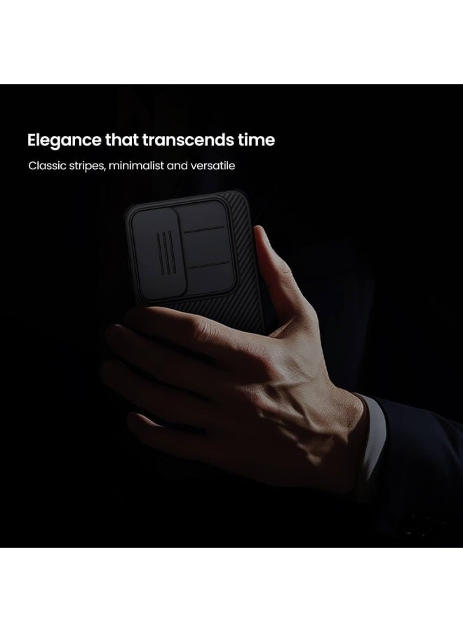 نيلكين جراب لهاتف Samsung Galaxy S25 FE من Nillkin Camshield Pro مع حماية منزلق لعدسة الكاميرا، جراب خلفي صلب مضاد للخدش مع حماية ناعمة من مادة TPU لهاتف Samsung Galaxy S25 FE - Image 2