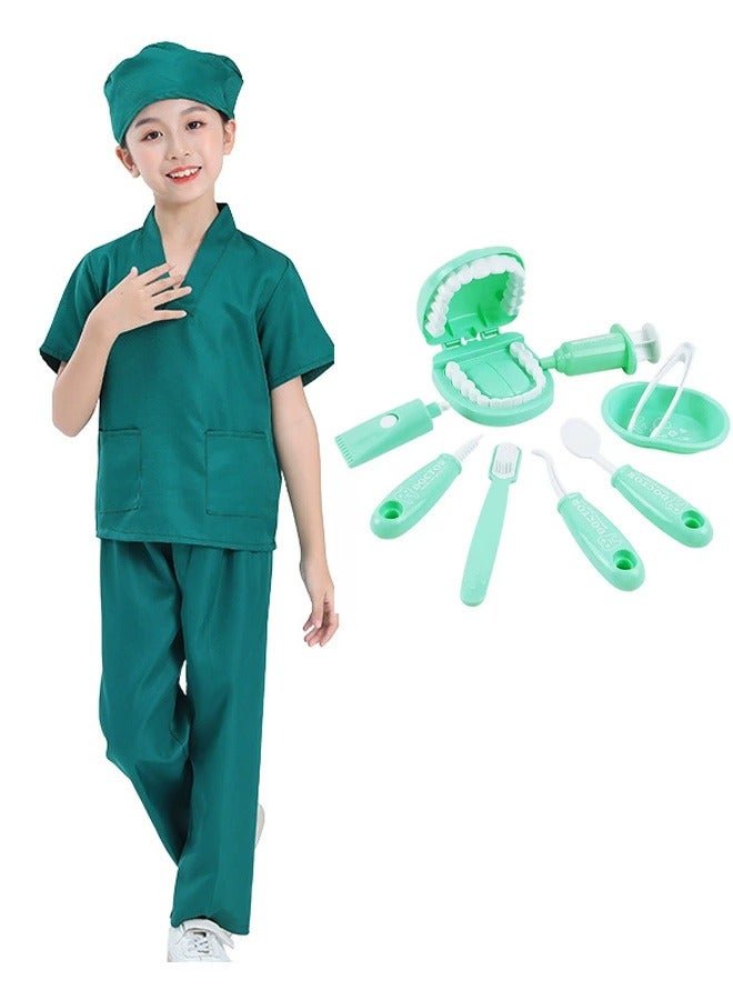 Children's Doctor Costume Set, Dentist Costume Play Set - Image 1