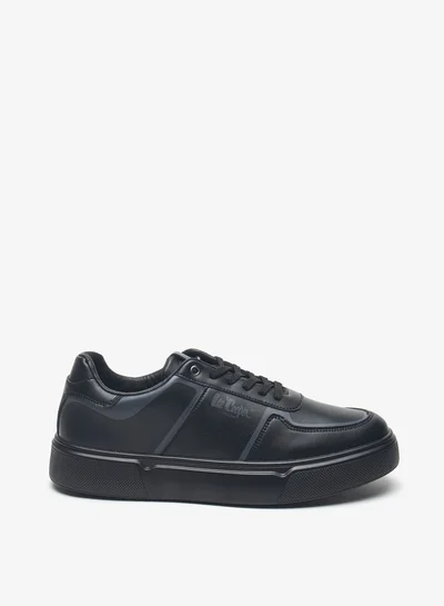 لي كوبر Men's Logo Print Sneakers with Lace-Up Closure