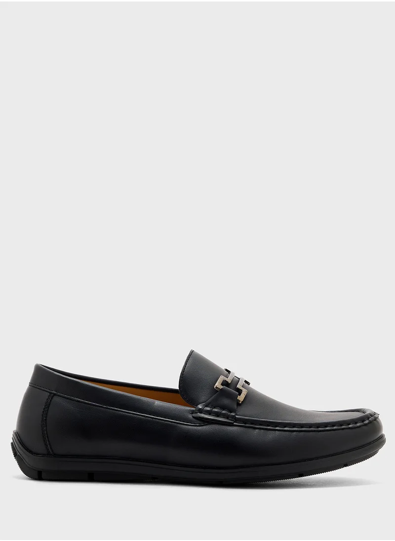 Robert Wood Trim Detail Formal Loafers