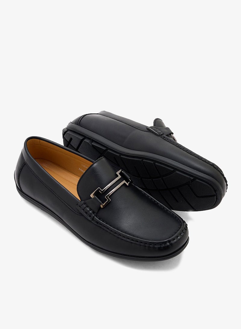 Robert Wood Trim Detail Formal Loafers - Image 3