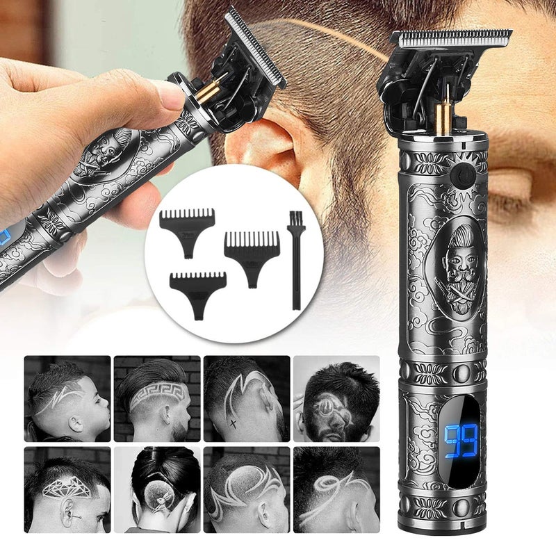 RESUXI Hair Clippers for Men Hair Trimmer for Barbers,Professional Cordless T Blade Trimmer, Beard Edger Liners,Barber Shavers,Ornate Knight Close-Cutting Hair Machine - Image 3