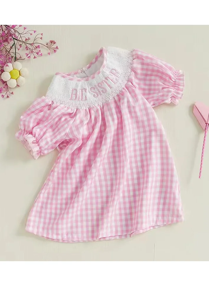 Matching Family Outfits Matching Family Outfits - Big Sister - Pink- Dress
