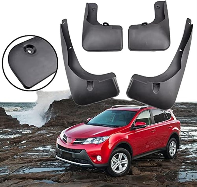 DEMULAX 4pcs Molded Car Mud Flaps for Toyota RAV4 - Image 2