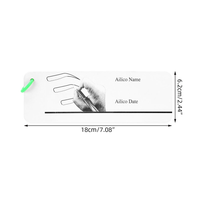 Fixed ring portable 6 eyebrow auxiliary design tools for clear tracing of lines and patterns, practice and display of eyebrow shape cards - Image 5