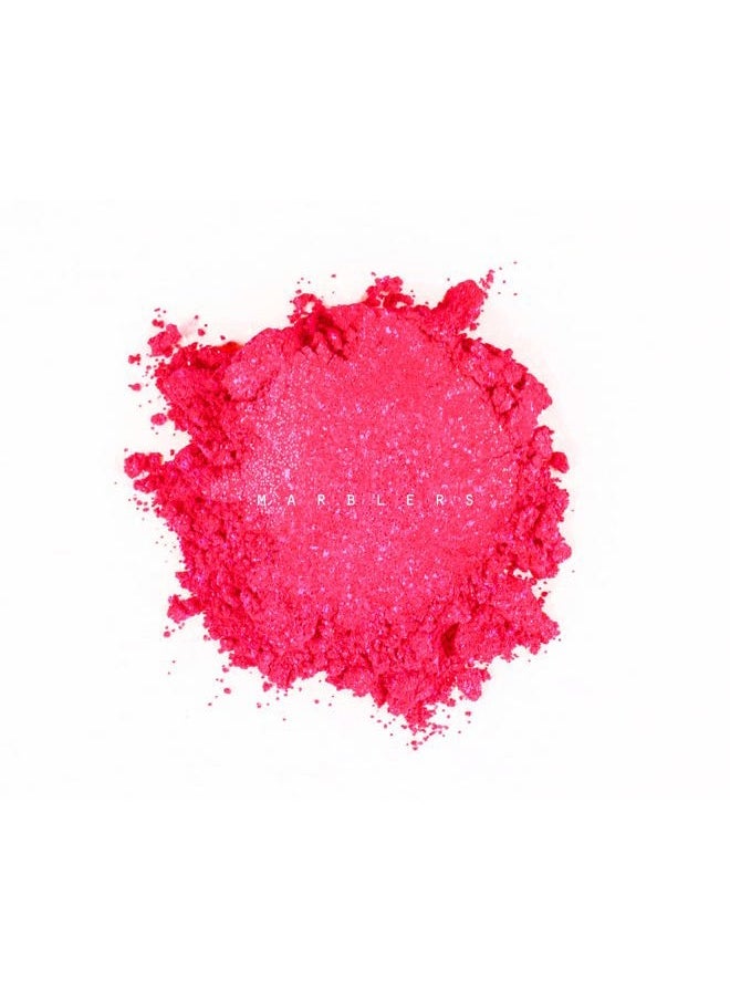 MARBLERS Glitter Mica Powder [Pink Me] 0.14oz (4g) | Pearlescent | Glittery Mica | Non-Toxic | Vegan | Cruelty-Free | Festival, Rave & Party Makeup | Eye, Hair, Nail Polish, Eyeshadow  - Image 2