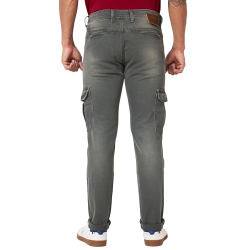 Spykar Men's Rover Regular Fit Mid-Rise Casual Jeans Olive Green - Image 3