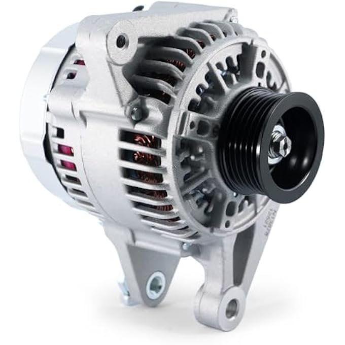 EnTurbo New Alternator L4 1.8L Fit for 2003 2004 2005 2006 2007 2008 Toyota Corolla, 2003-2008 Pontiac Vibe, 2003-2008 Matrix, 2000-2005 Celica, 00 01 02 03 04 05 MR2 Spyder, Replace OE 27060-0D110, 13878 - Image 1