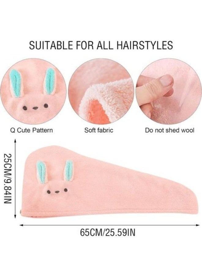 Generic - Bunny Shape Microfiber Hair Drying Towels multicolour - Image 1