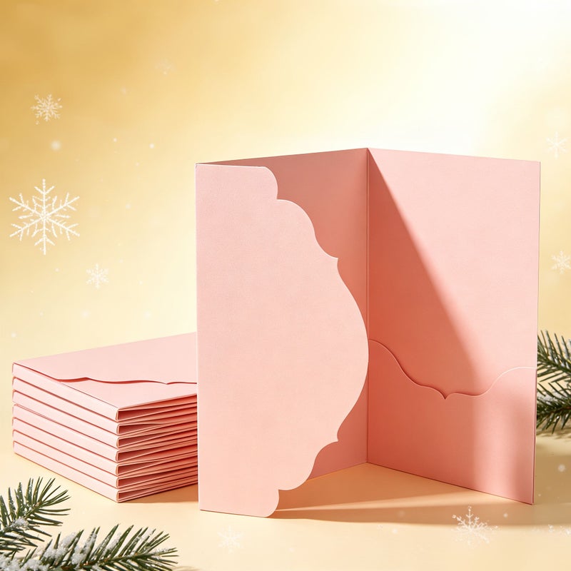 10 Sheets Matcha Green Pearlescent Paper Cards for Wedding Christmas Invitations - Image 2