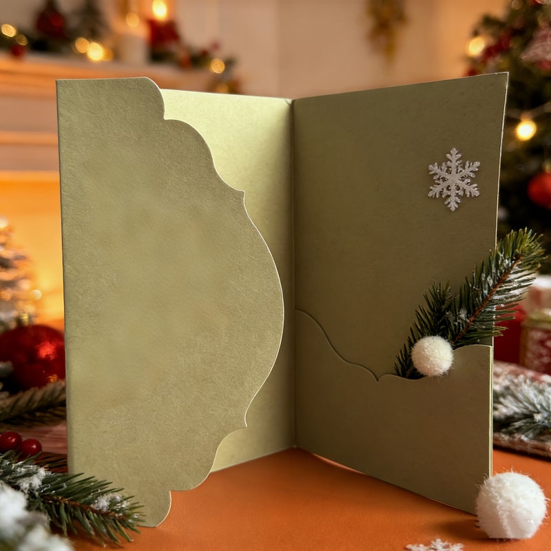 10 Sheets Matcha Green Pearlescent Paper Cards for Wedding Christmas Invitations - Image 5