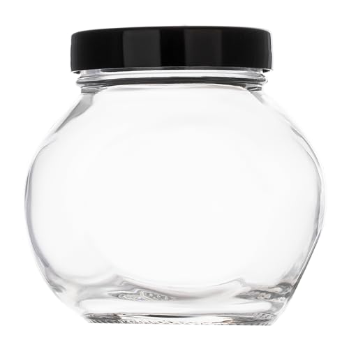 Sand Dune Set of 12, 200 ml Each Storage Glass Jar Assorted Plastic Cap, Transparent | BPA Free |Aachar Pickle, Dry Fruits, Masala, Spices, and dals. - Image 5