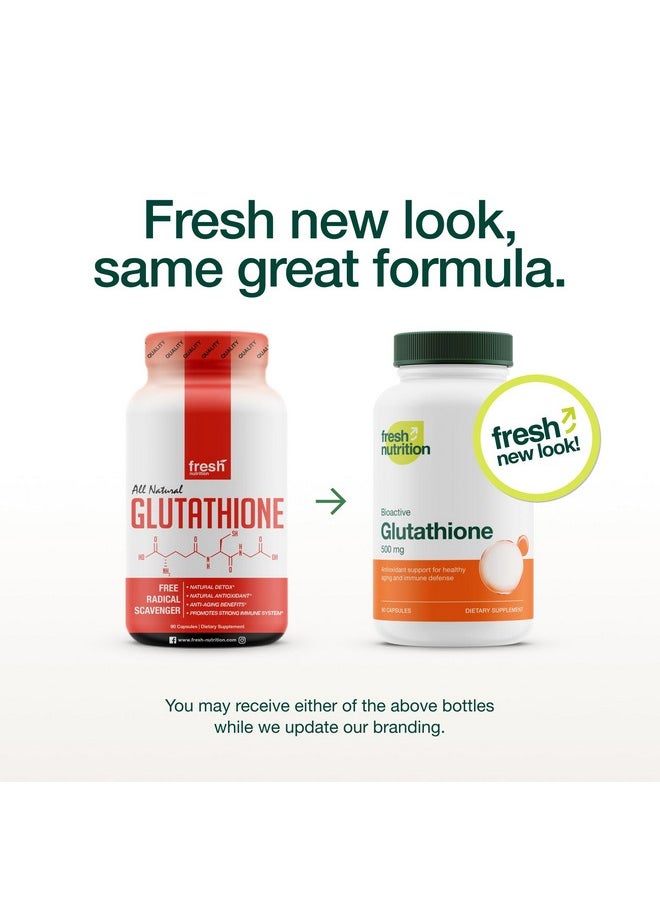 Fresh Nutrition Glutathione Supplement Capsule - Strongest DNA Verified Glutathione Reduced - Vegan Friendly, Non GMO, Gluten & Soy Free  - Image 2