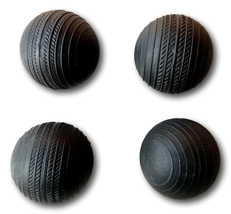 Nextage Rubber Cricket Ball - Perfect for Practice Matches | Suitable for All Ages | Durable and Long Lasting | Perfect for Bowling and Fielding Practice | Black (4) - Image 3