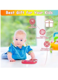SYOSI TV Remote Control Toy Early Education Toy for 6 Months+ Toddlers Kids Provides Musical Play of Light and Sound for Numbers Learning Come with 3 Language Models English French and Spanish Pink  - Image 5