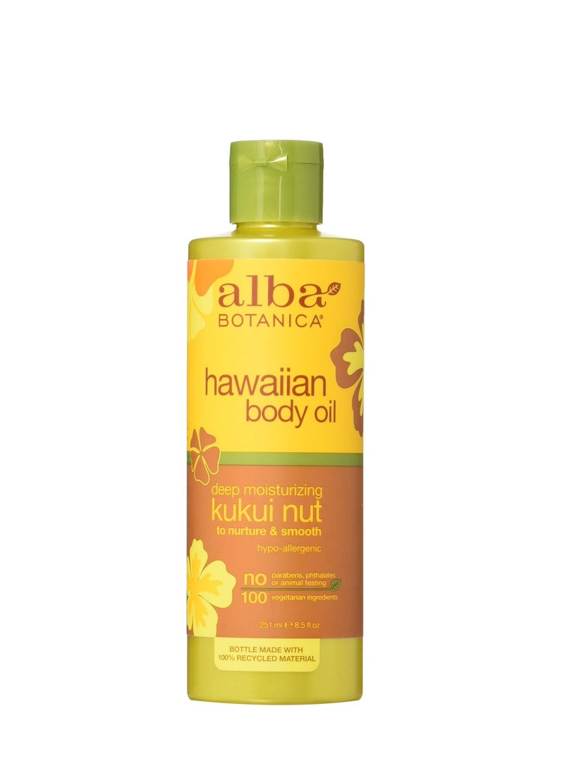 Alba Botanica Alba Botanica Massage Oil Kukui Nut Net WT 8.5 oz 