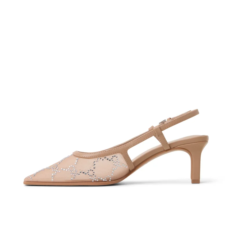 Call it Spring  AMOURA Embellished Slingback Heels for Women | Best Price UAE
