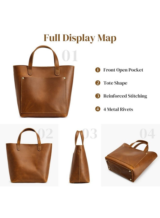 S-ZONE Leather Mini Crossbody Tote Bag Satchel Top-Handle Handbags Shoulder Purses With Inner Pouch - Image 5