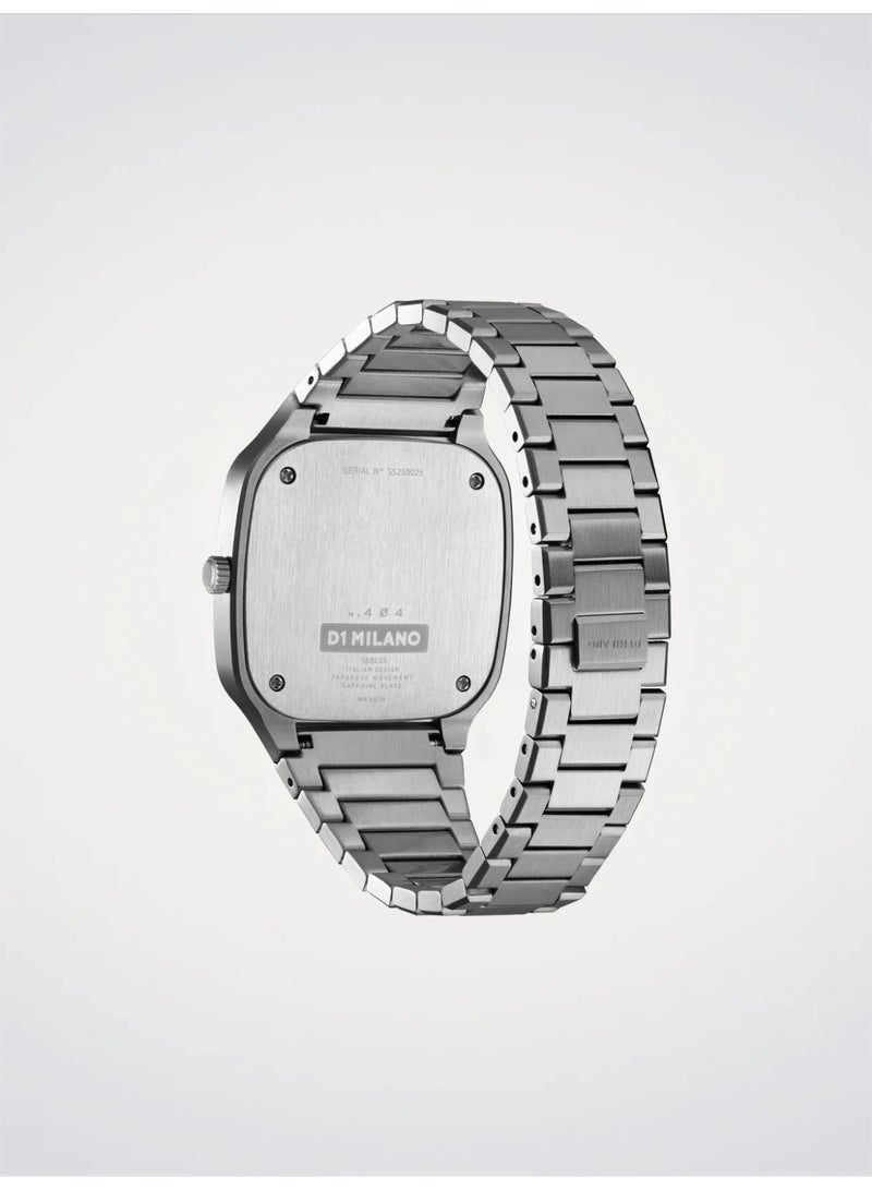 دي وان ميلانو D1 MILANO SQBJ10 ساعة بسوار مربع 37 مم - إطار رمادي - Image 4