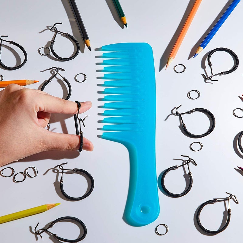 Hotop 15 Pieces Elastic Hook Hair Tie Styling Ponytail Holder Hooks Cord for Long Curly Hair(Black) - Image 5