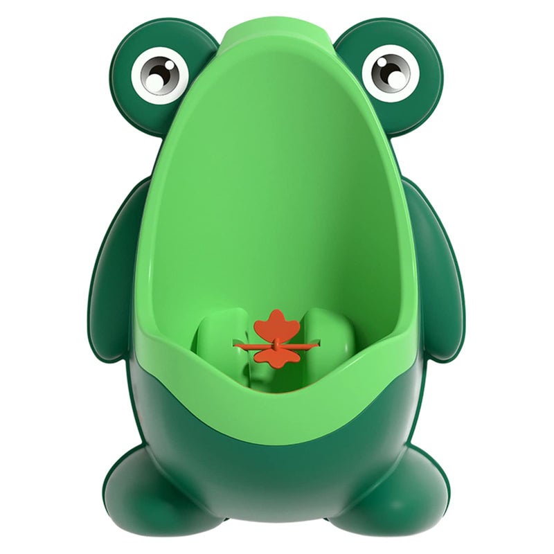 Boys Pee Training Urinal Cute Cartoon Animal Characters Wall Mounted Potty Trainer Develops Independence PP Material For Kids 0-8 Years Green - Image 5