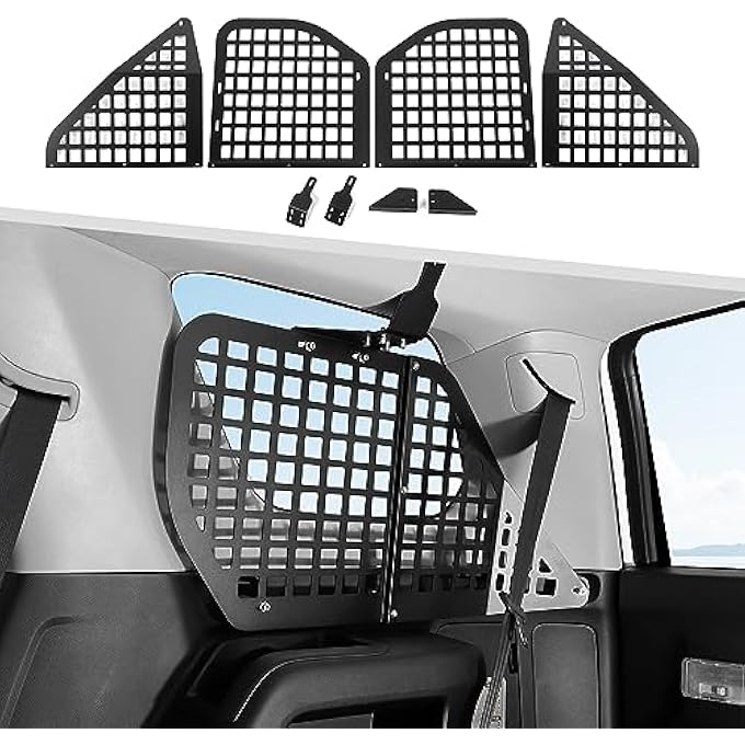 rayihni for 4Runner Molle Panel, Rear Side Window Storage Molle Panels Cargo Rack Shelf Compatible with Toyota 4Runner 2010-2023 - Image 1