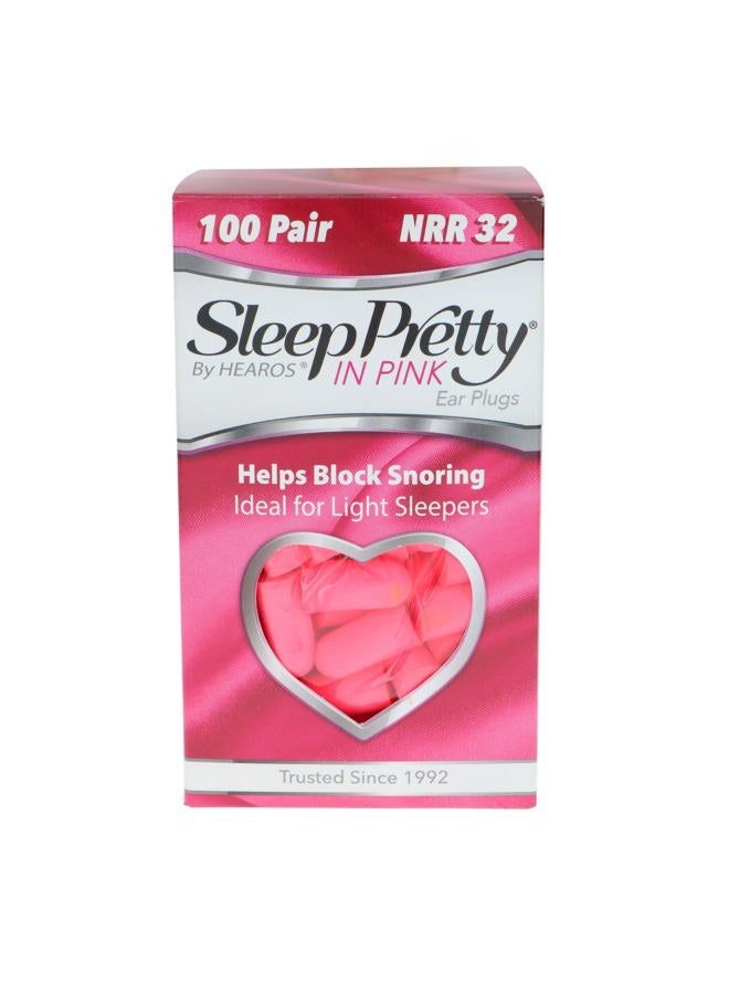 Hearos Sleep Pretty in Pink Ear Plugs, with The Highest Snoring & Noise Canceling Rating NRR 32, Making This Pink Ear Plugs for Sleeping The Best Gift - Image 1