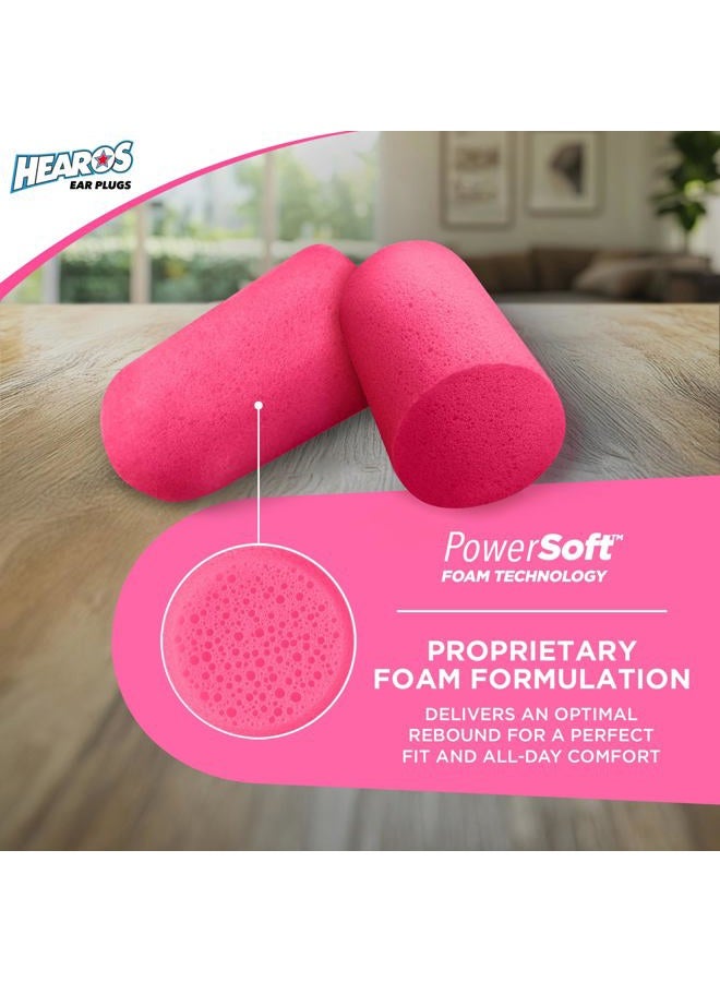 Hearos Sleep Pretty in Pink Ear Plugs, with The Highest Snoring & Noise Canceling Rating NRR 32, Making This Pink Ear Plugs for Sleeping The Best Gift - Image 2