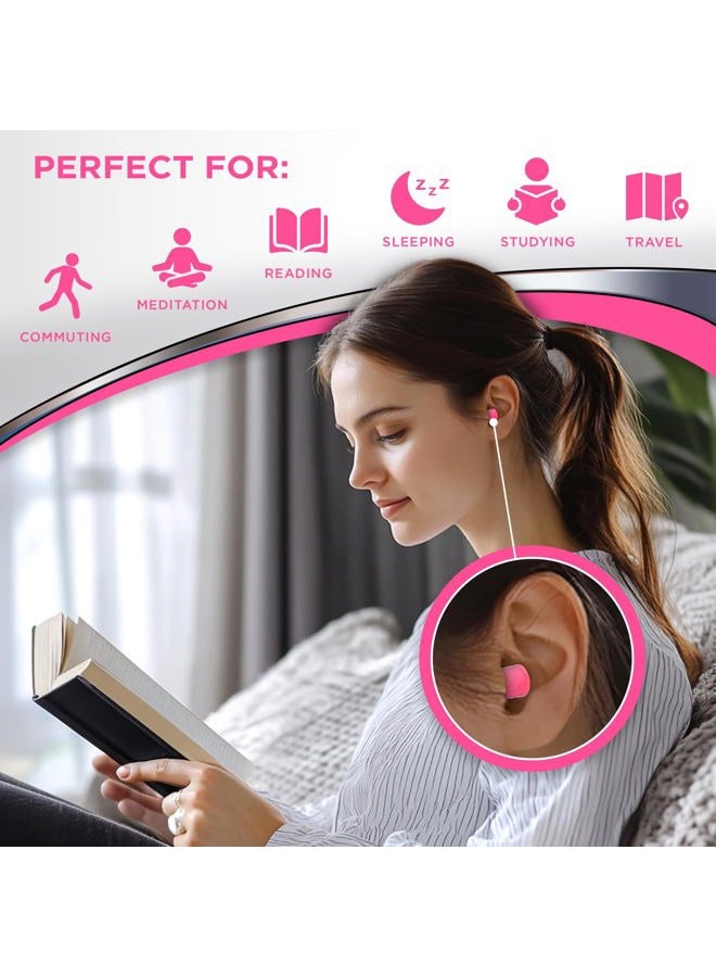 Hearos Sleep Pretty in Pink Ear Plugs, with The Highest Snoring & Noise Canceling Rating NRR 32, Making This Pink Ear Plugs for Sleeping The Best Gift - Image 5