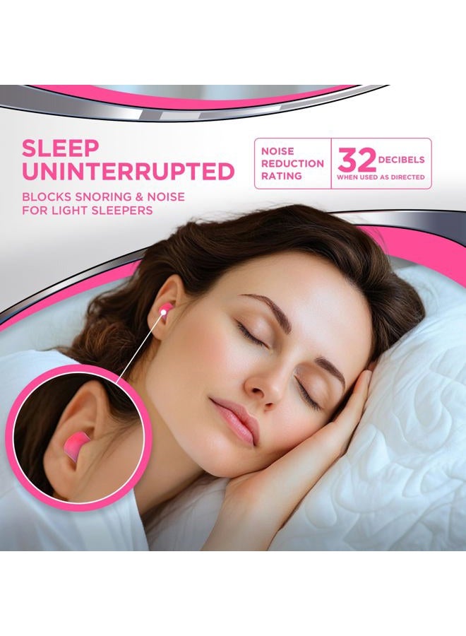 Hearos Sleep Pretty in Pink Ear Plugs, with The Highest Snoring & Noise Canceling Rating NRR 32, Making This Pink Ear Plugs for Sleeping The Best Gift - Image 3
