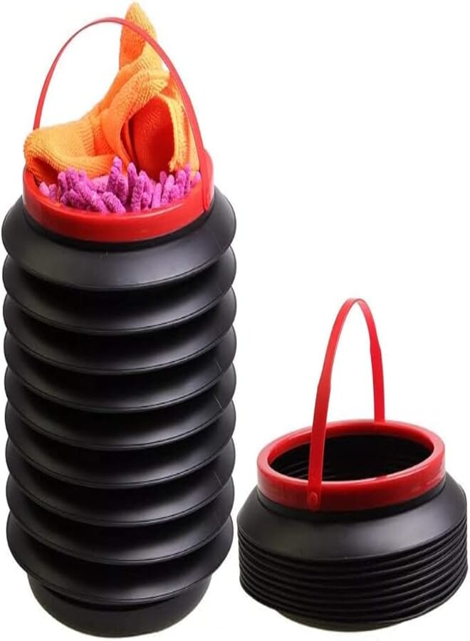 Multi-Purpose Car Trash and Storage Bin Foldable Small Car Organizer Telescopic Design Keeps Vehicle Tidy and Clutter-Free Easy to Use