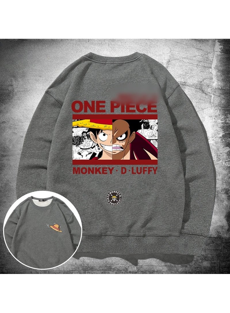 KUYING New One Piece Casual Loose Round Neck Hoodie  - Image 1