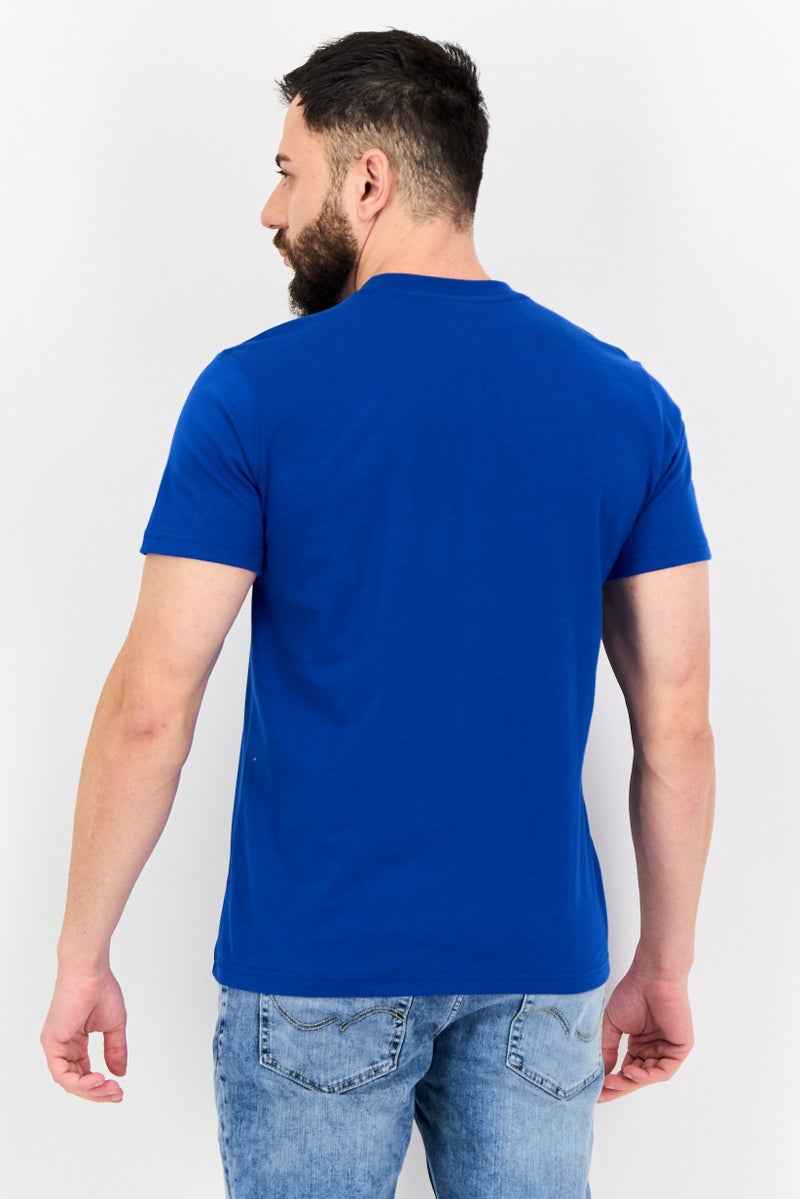 English Laundry Men Crew Neck Short Sleeve Vintage Logo T-Shirt, Blue - Image 3