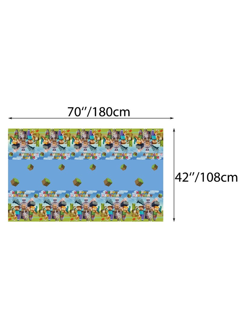 bbet Minecraft Theme Birthday Decorations for 10 Persons for Children's Birthday Supplies - Image 2