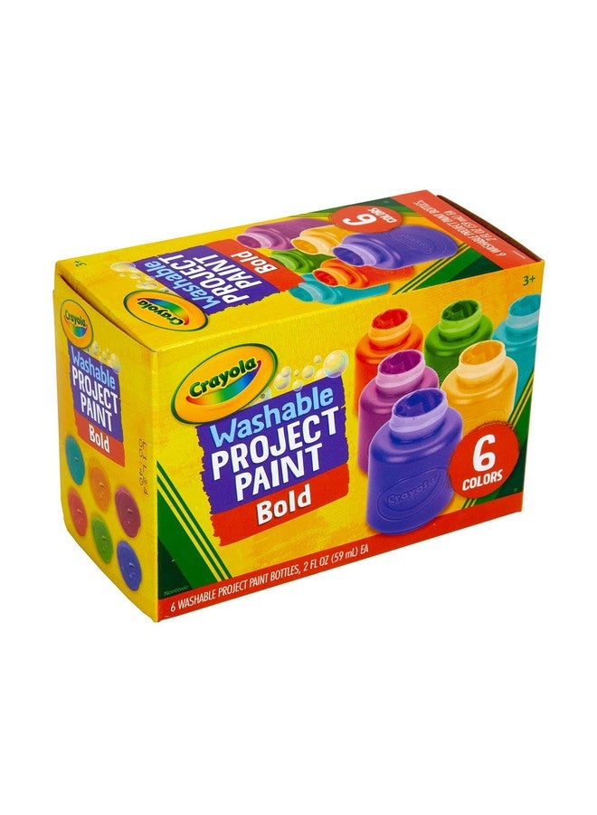 Crayola Washable Kids Paint Assorted Bold Colors Painting Supplies 6 Count - Image 4