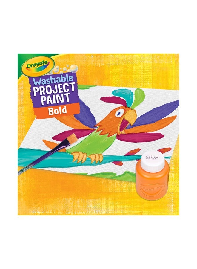 Crayola Washable Kids Paint Assorted Bold Colors Painting Supplies 6 Count - Image 5