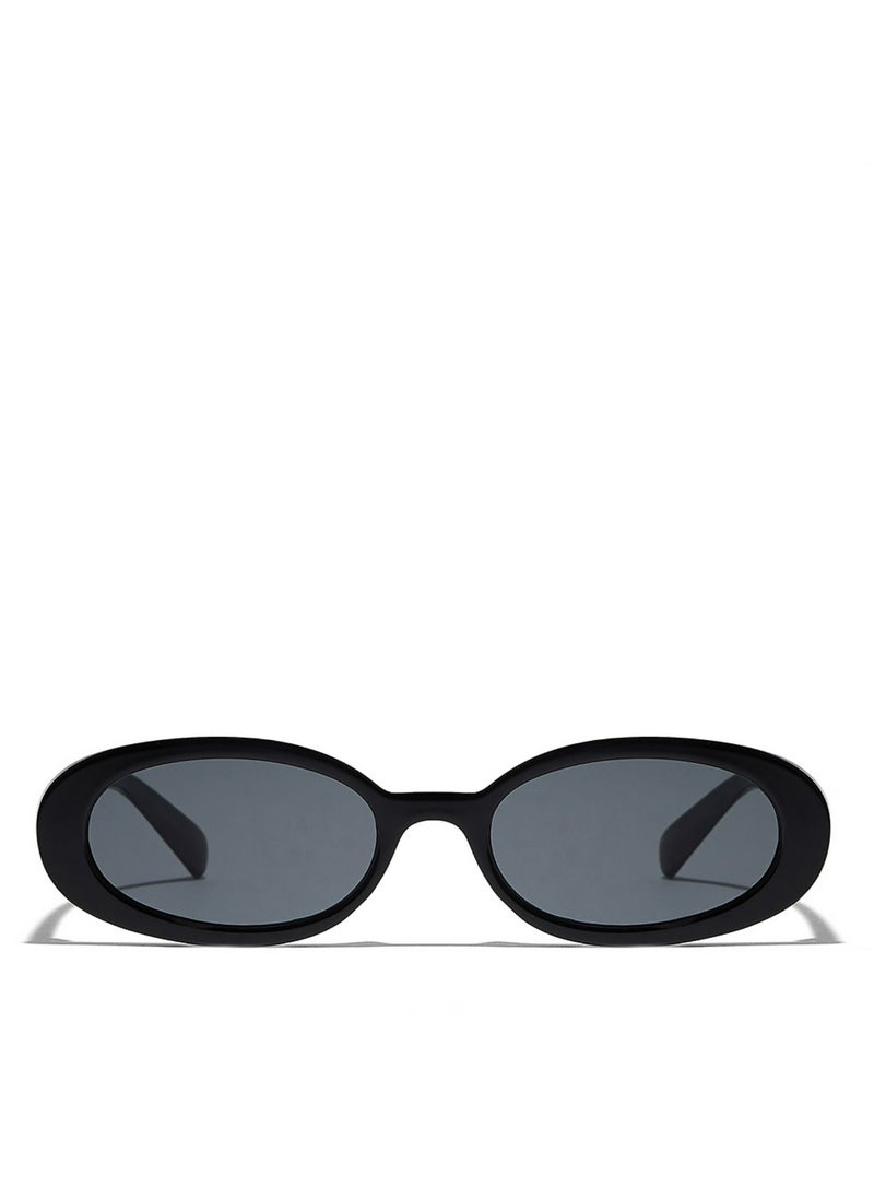 Blackout DREW Women Black Sunglasses - Frame Material: Thermoplastic Rubber (TR90)- Frame Color: Black-Lens Color: Gray  - Full Rim  - Image 1
