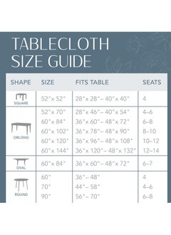 RARELY Elegance Damask Table Fabric Tablecloth Linen Rectangle White 60 x 84 cm  - Image 3