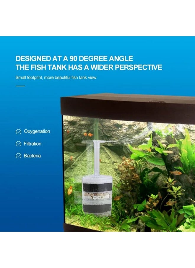 VAYINATO VAYINATO Xinyou Xy-2010 Corner Filter with Filter Media(Suitable Up to 3 Feet Tank) A Simple and Efficient Filter for Your Aquarium  - Image 5