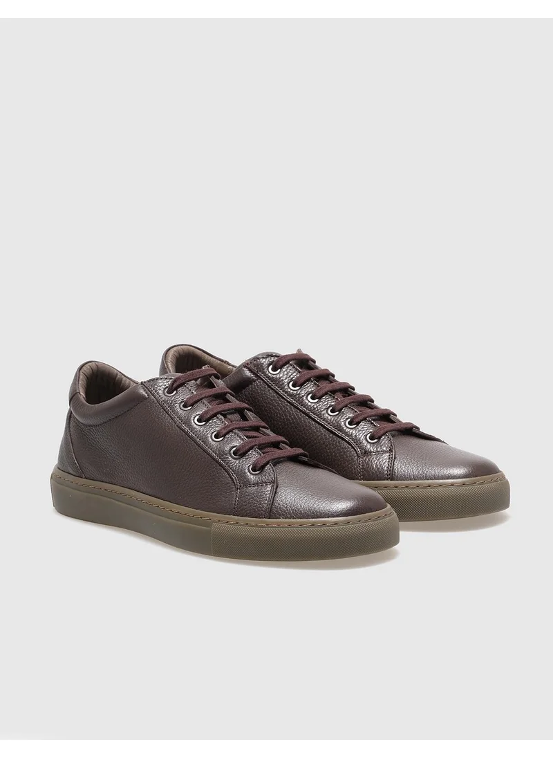 Cabani Leather Brown Lace-Up Men's Sneaker