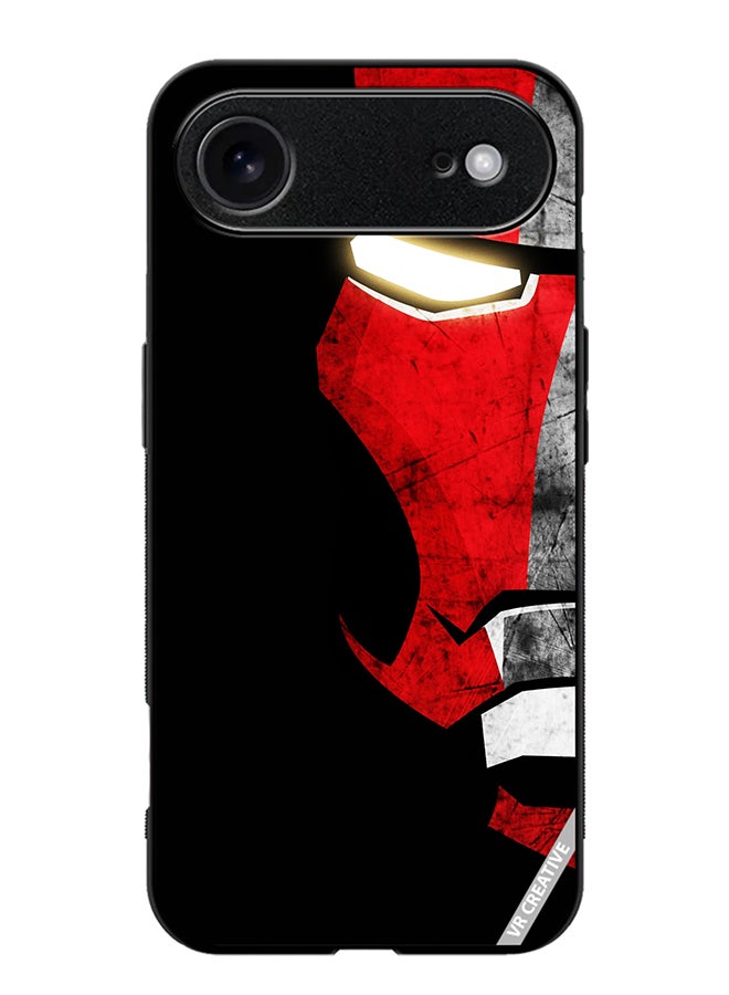 Protective Case Cover For Apple iPhone 17 Air Half Face Iron Man Design Multicolour