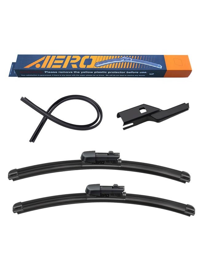 Aero Avenger 26"+17" Premium All-Season Windshield Wiper Blades with Extra Refills OEM Replacement for Subaru Forester 2021-2019 (Set of 2) - Image 1