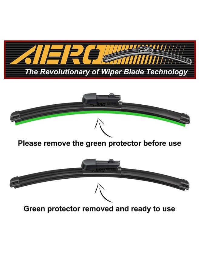 Aero Avenger 26"+17" Premium All-Season Windshield Wiper Blades with Extra Refills OEM Replacement for Subaru Forester 2021-2019 (Set of 2) - Image 5