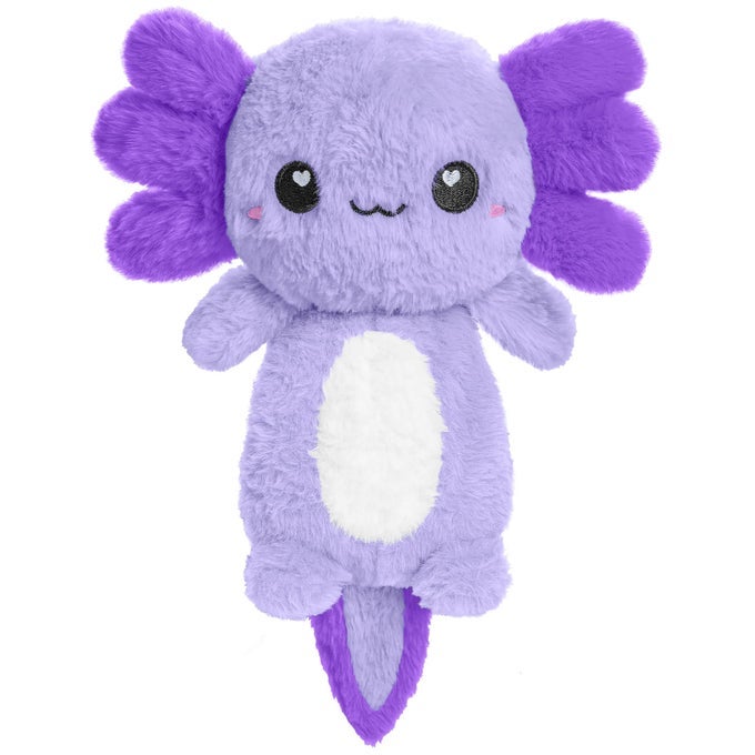PURPLE AXOLOTL MICROWAVABLE 15 LBS UNSCENTED HEATING PAD FOR WOMEN AND KIDS CUTE SOFT COZY PILLOW PLUSH HEATABLE WARM STUFFED ANIMALS KAWAII HOT AND COLD PLUSHIE AXOLOTL GIFTS FOR GIRLS AND BOYS