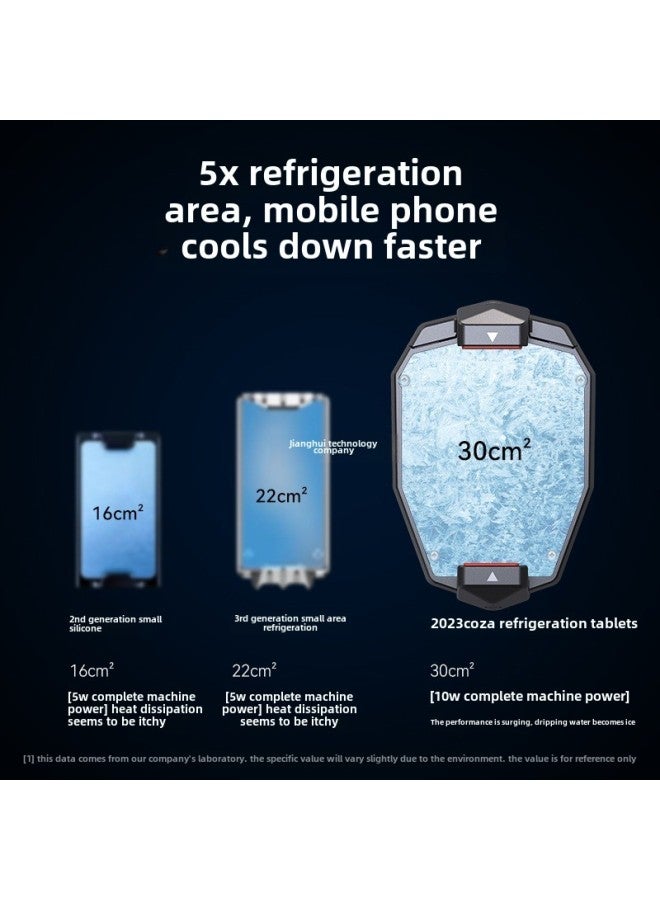 Mobile Phone Radiator Live E-Sports Fast Cooling Suitable For Apple IPhone Black Shark 2pro One Plus Semiconductor Back-Color:[turbo Cooling] Instant Cooling Plug-in Model丨free Finger Cot.  - Image 4