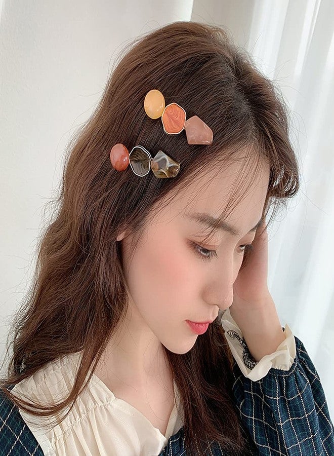 Sinide Hair Clips for Women-6 Pack Acrylic Pearl Hair Clip Handmade Hair Pins Gifts for Girls Hair Barettes for Women Fashion Hair Accessories for Party Wedding - Image 3